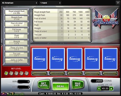 Игра All American Video Poker SH (Nucleus)  играть бесплатно онлайн